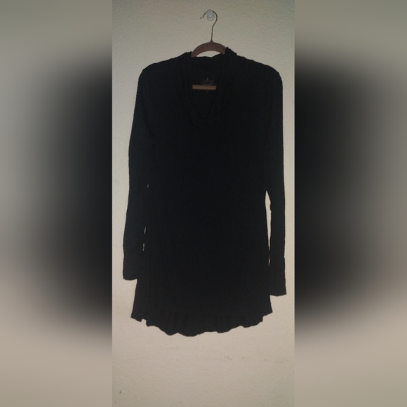 Black long sleeve cowl neck tunic - Picture 2 of 5